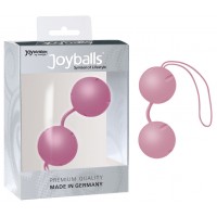 Нежно-розовые вагинальные шарики Joyballs с петелькой