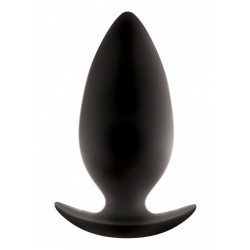 Большая чёрная анальная пробка Renegade Spades для ношения - 10,1 см.