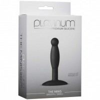 Черная анальная пробка Platinum Premium Silicone - The Minis - Smooth Small - Black S