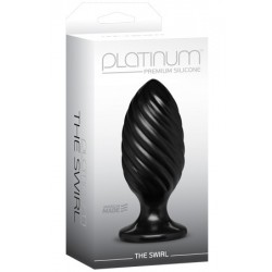 Черная анальная пробка Platinum Premium Silicone - The Rocket - Black