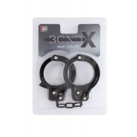 Чёрные наручники из листового металла BONDX METAL CUFFS BLACK
