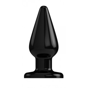 Чёрный анальный стимулятор Bottom Line 7 Model 2 - 18 см.