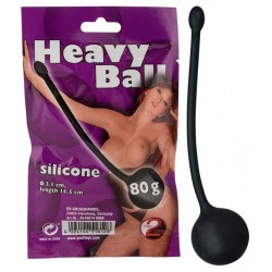 Чёрный вагинальный шарик Heavy Ball