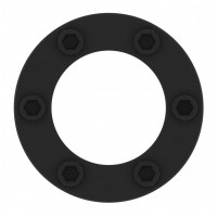 Чёрное эрекционное кольцо No.41 Cockring