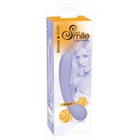 Двусторонний сиреневый фаллоимитатор Smile В - 17,8 см.