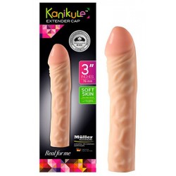 Фаллическая насадка-удлинитель Kanikule Extender Cap 3 - 16,5 см.