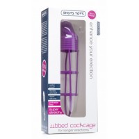 Фиолетовая насадка на пенис Ribbed Cockcage Purple
