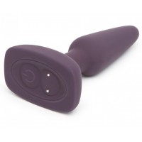Фиолетовая вибровтулка Feel So Alive Rechargeable Vibrating Pleasure Plug - 14 см.