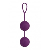 Фиолетовые вагинальные шарики из силикона