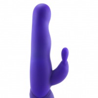 Фиолетовый хай-тек вибромассажер iVibe Select iRabbit - 26 см.