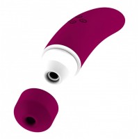 Фиолетовый вакуумный клиторальный вибромассажер Personal vibrator HIKY