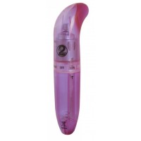 Фиолетовый вибратор для стимуляции G -spot - 12 см.
