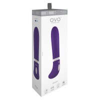 Фиолетовый вибратор OVO F13