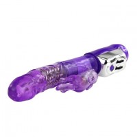 Фиолетовый вибратор Super Sex Rabbit - 21,5 см.