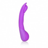 Фиолетовый вибромассажер Impress Scoop - 12 см.