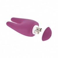 Фиолетовый вибромассажер Intro 2 Purple с ушками