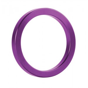 Фиолетовое металлическое эрекционное кольцо Metal Cockring