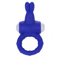 Фиолетовое виброкольцо с зайчиком для клиторального массажа Power Rabbit Clit Cockring
