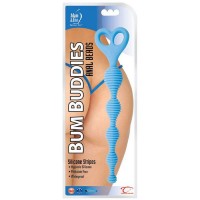 Голубые анальные бусы TLC Bum Buddies Anal Beads - 26,7 см.