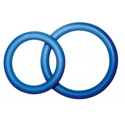 Комплект из двух синих эрекционных колец разного размера PROTENZduo
