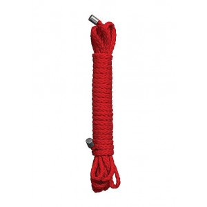 Красная веревка для бандажа Kinbaku - 10 м.