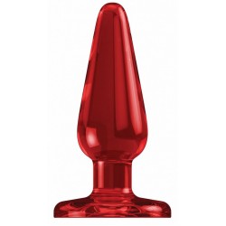 Красный анальный стимулятор Bottom Line 6 Model 1 Acrylic Red - 15,5 см.