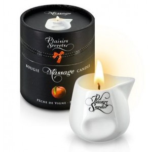 Массажная свеча с ароматом персика Bougie Massage Gourmande P?che - 80 мл.