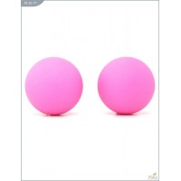 Металлические вагинальные шарики с розовым силиконовым покрытием