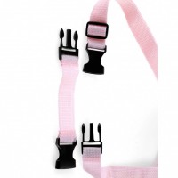 Нежно-розовый страпон с вибрацией Tru-Fit Vibrating Strap-On - 16 см.