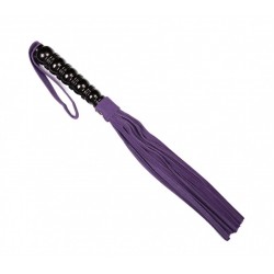 Оригинальная плеть из фиолетовой замши – 29 см.