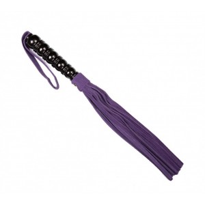 Оригинальная плеть из фиолетовой замши – 29 см.